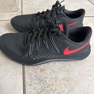 Nike Lunar Exceed TR Running Shoes Sneakers Lace Up Low Top Mesh Black Size 8.5